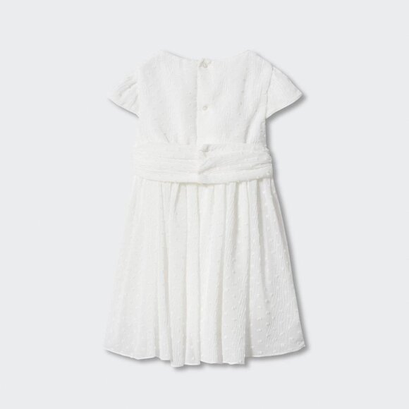 NWT Mango Plumeti Dress - White - Picture 2 of 7